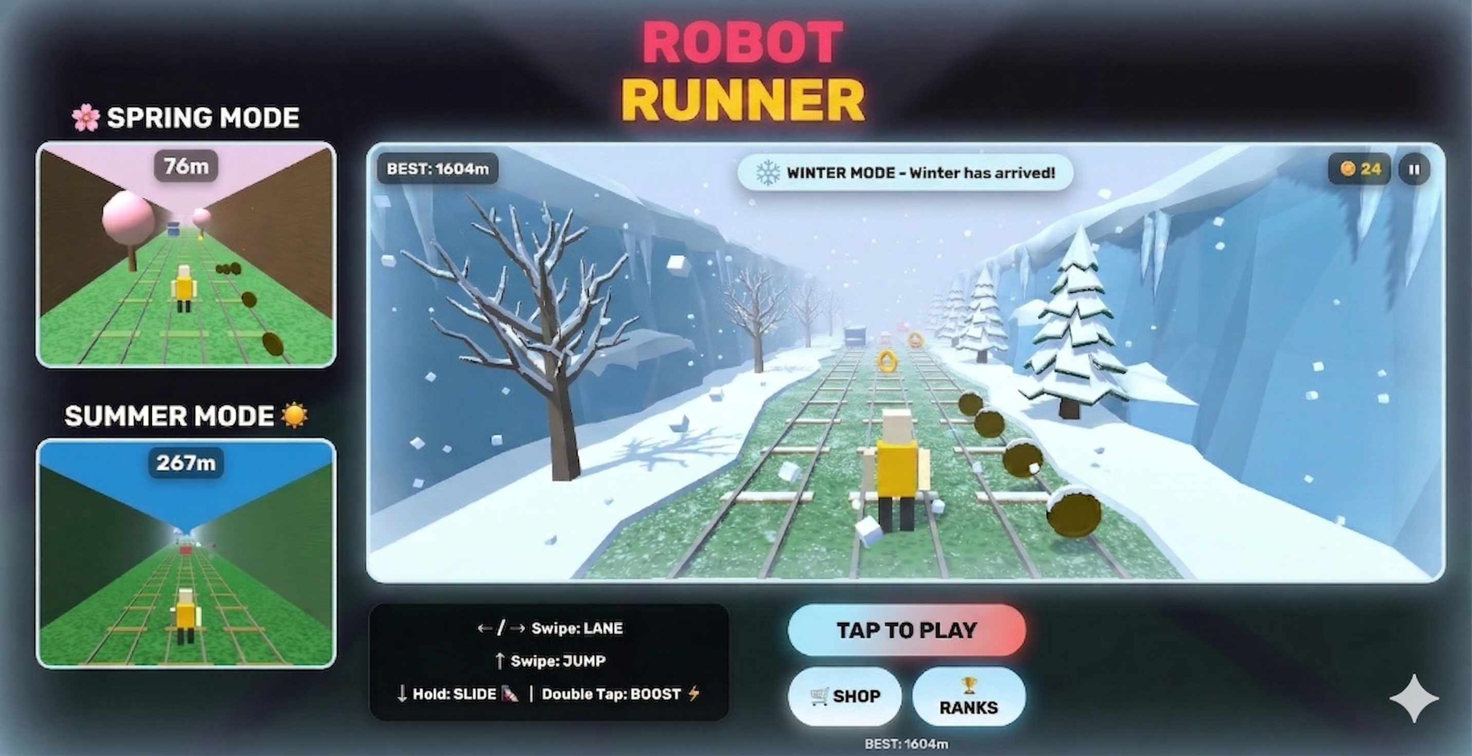 Robot Runner 3D endless runner game preview
